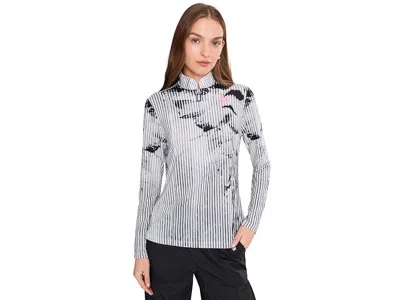 Jamie Sadock Sunsense Piece Of My Heart Long Sleeve Quarter Zip In White