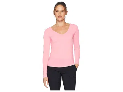 Jamie Sadock Sunsense(r) Long Sleeve Layering Top In Pink