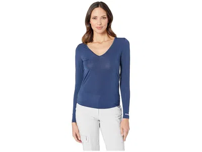 Jamie Sadock Sunsense(r) Long Sleeve Layering Top In Blue