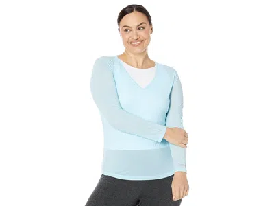 Jamie Sadock Sunsense(r) Long Sleeve Layering Top In Blue