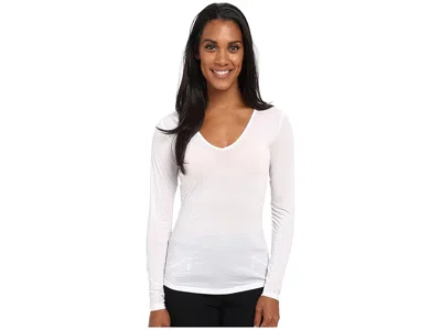 Jamie Sadock Sunsense(r) Long Sleeve Layering Top In White
