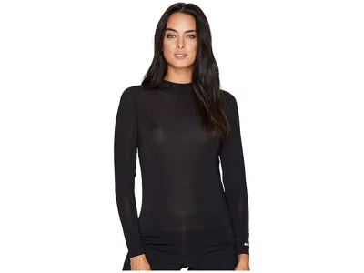 Jamie Sadock Sunsense(r) Mandarin Collar Layering Shirt In Black