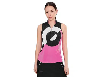Jamie Sadock Vision Print Abstract Sleeveless Top In Multi