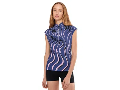 Jamie Sadock Whirlwind Print Polo In Blue
