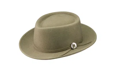 Jamie Slye Hats + Accessories Women's Green Noble Wool Fedora Hat - Pale Olive