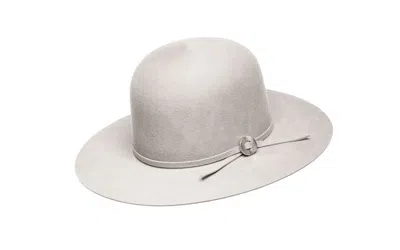 Jamie Slye Hats + Accessories Women's Grey Arrow Wide Stiff Brim Hat - Gunmetal In Gray