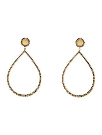 Pre-owned Jamie Wolf 18k 1.58ctw Diamond Scallop Edge Open Drop Earrings In Multi