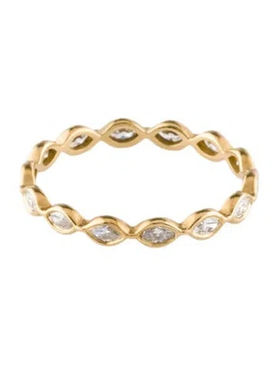 Pre-owned Jamie Wolf 18k Diamond Linked Marquis Band In Multi