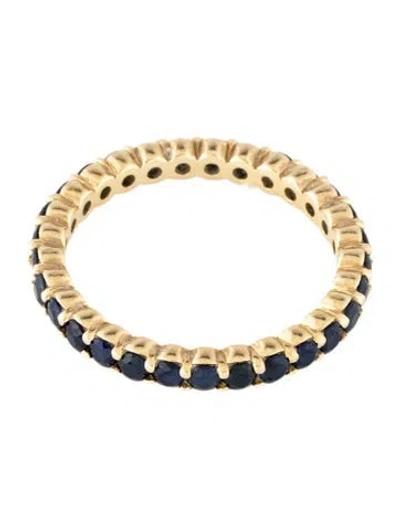 Pre-owned Jamie Wolf 18k Sapphire Eternity Band In Multicolor