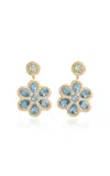 Jamie Wolf 18k Yellow Gold Aquamarine And Diamond Earrings