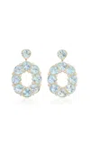 Jamie Wolf 18k Yellow Gold Diamond And Topaz Earrings