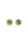 Jamie Wolf 18k Yellow Gold; Diamond And Tourmaline Earrings