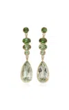 Jamie Wolf 18k Yellow Gold; Diamond And Tourmaline Earrings