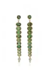 Jamie Wolf 18k Yellow Gold; Diamond And Tourmaline Earrings