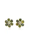 Jamie Wolf 18k Yellow Gold Green Tourmaline Earrings