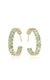 Jamie Wolf 18k Yellow Gold Green Tourmaline Earrings