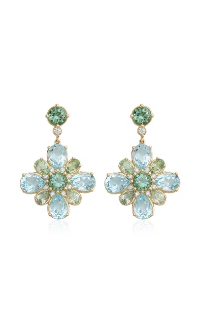 Jamie Wolf 18k Yellow Gold Multi-stone Earrings