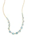 Jamie Wolf 18k Yellow Gold Multi-stone Necklace In Blue