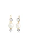 Jamie Wolf 18k Yellow Gold; Pearl And Topaz Earrings