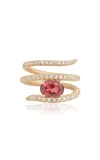 Jamie Wolf 18k Yellow Gold Pink Tourmaline And Diamond Ring
