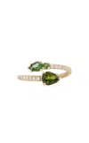 Jamie Wolf 18k Yellow Gold Tourmaline Diamond Ring