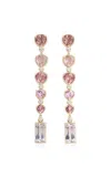 Jamie Wolf 18k Yellow Gold Tourmaline; Kunzite And Diamond Earrings