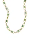 Jamie Wolf 18k Yellow Gold Tourmaline Necklace In Green