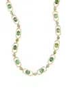 Jamie Wolf 18k Yellow Gold Tourmaline Necklace In Green