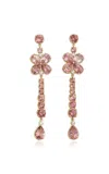 Jamie Wolf Long Floral 18k Yellow Gold Diamond And Tourmaline Earring