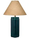 Jamie Young Allister Ceramic Table Lamp With Raffia Shade