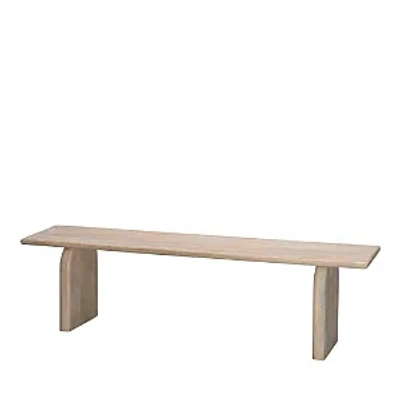 Jamie Young Arc Wooden Bench In Cream