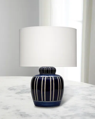 Jamie Young Arthur Table Lamp In Blue