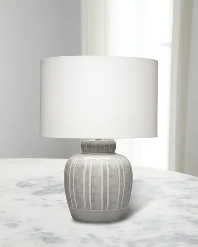 Jamie Young Arthur Table Lamp In Gray