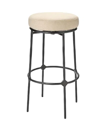Jamie Young Asteria Iron Bar Stool In Black