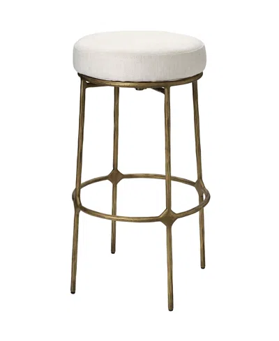 Jamie Young Asteria Iron Bar Stool In Brown