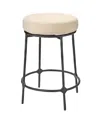 Jamie Young Asteria Iron Counter Stool In Brown