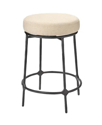 Jamie Young Asteria Iron Counter Stool In Brown