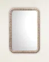 Jamie Young Audrey Rectangle Mirror In White Washed Wood