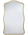Jamie Young Aurora Wavy Iron Wall Mirror In Gold
