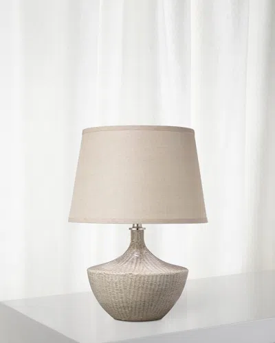 JAMIE YOUNG BASKETWEAVE TABLE LAMP
