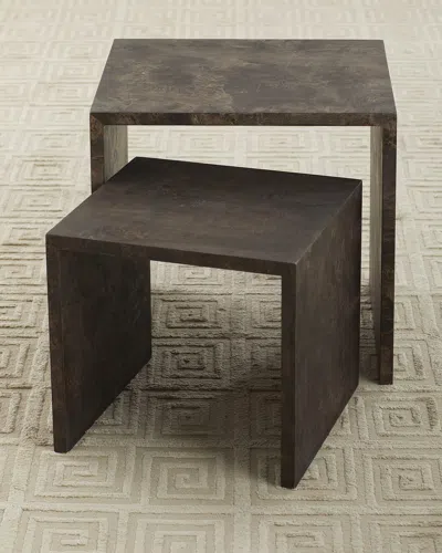 Jamie Young Bedford Burlwood Nesting Tables