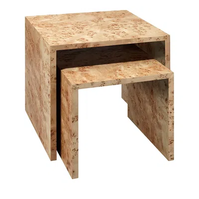 Jamie Young Set Of 2 Bedford Nesting Tables In Brown