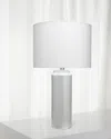Jamie Young Bella Table Lamp In Light Blue Patterned Ceramic In Blue