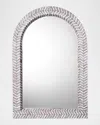 Jamie Young Beverly Mother-of-pearl Arch Wall Mirror In Grey