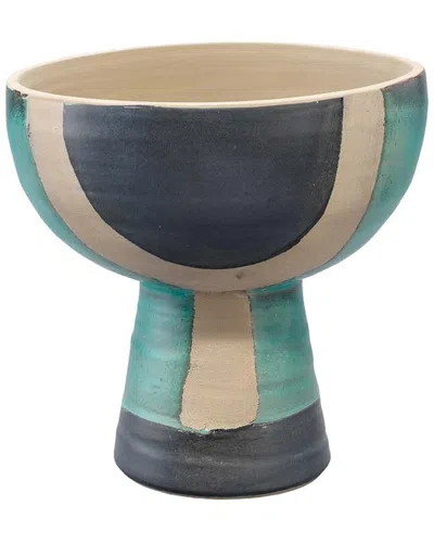 Jamie Young Blanche Wide Vessel In Aqua