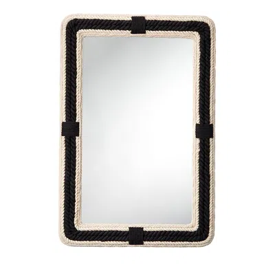 Jamie Young Bloomingdale's Contrast Jute Rectangle Mirror In Black