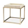 Jamie Young Jax Faux Shagreen Side Table In Natural