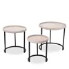 Jamie Young Maddo X Side Tables In Cream