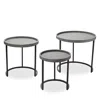 Jamie Young Maddox Nesting Side Tables In Gray