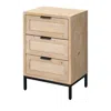 Jamie Young Reed 3-drawer Side Table In Brown